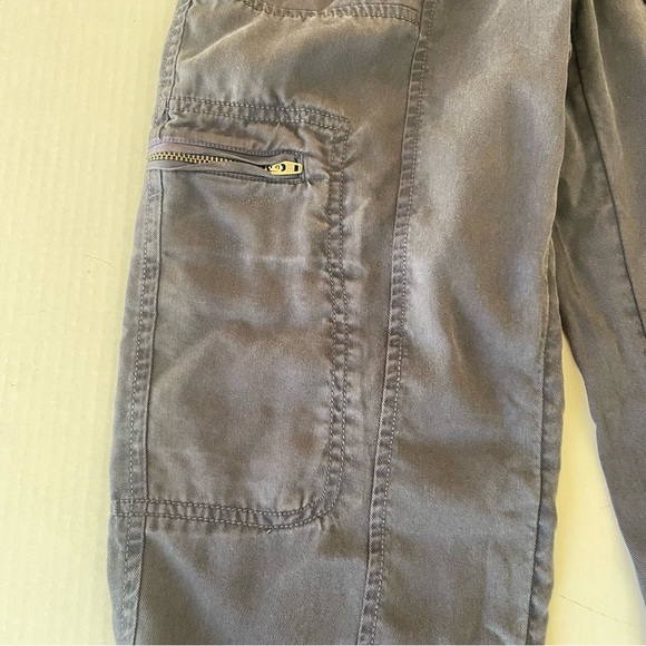 Nicole Miller Jogger Gray Pants Lyocell Tappered Pull Cargo - Picture 10 of 13